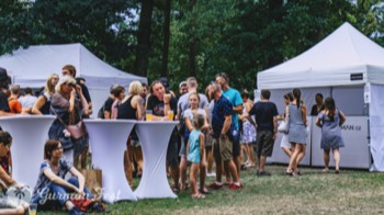  Diváci před hlavním pódiem Gurmán Fest 2018 